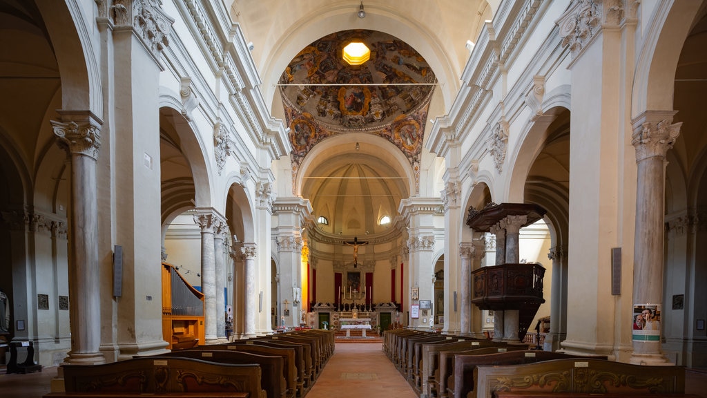 Church of San Giovanni Battista som viser en kirke eller en katedral, kulturarvsgenstande og interiør