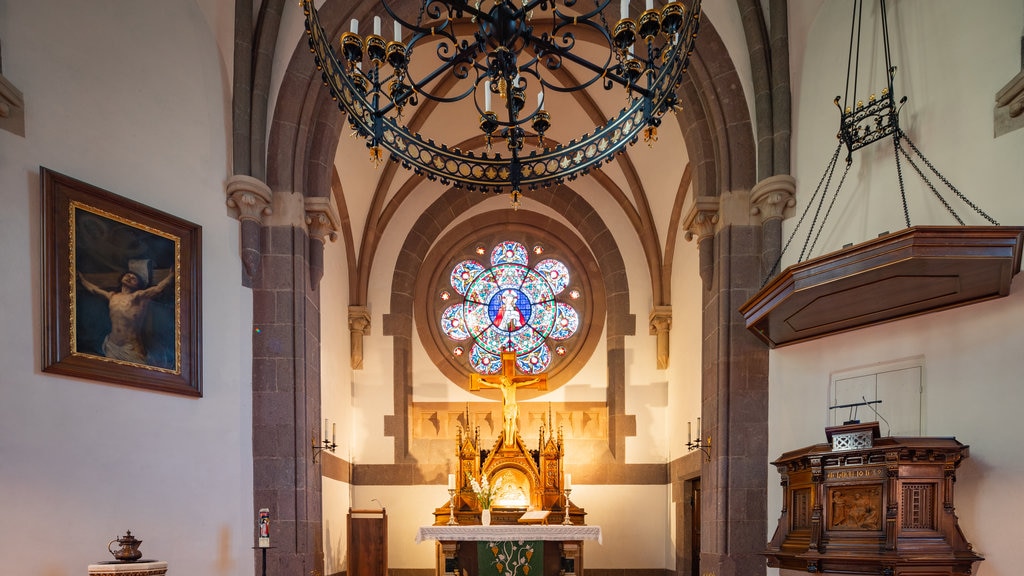 Evangelical Church showing heritage elements, a church or cathedral and interior views