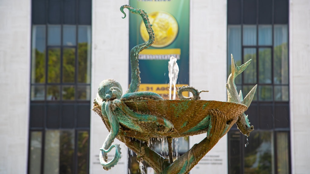 Palais du Tourisme de Riccione qui includes fontaine