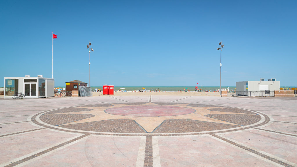 Piazzale Roma showing a coastal town and a square or plaza