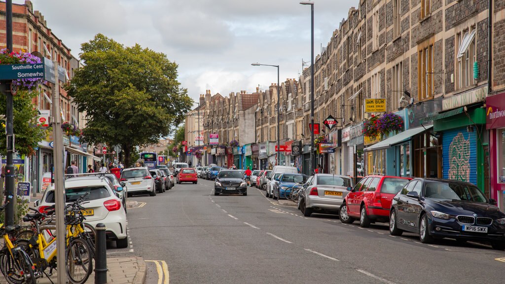 Southville showing street scenes