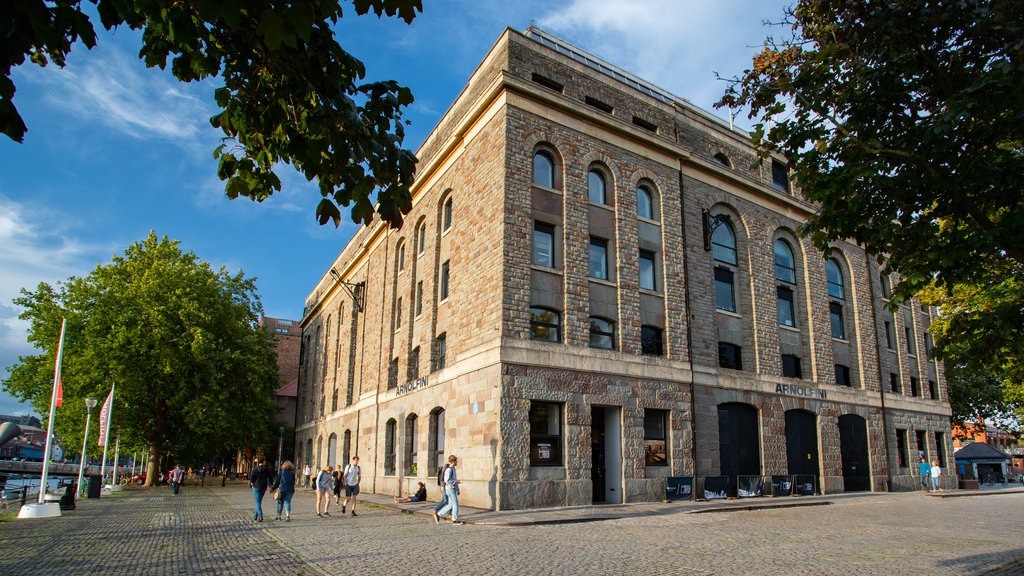 Arnolfini Gallery featuring heritage elements and street scenes