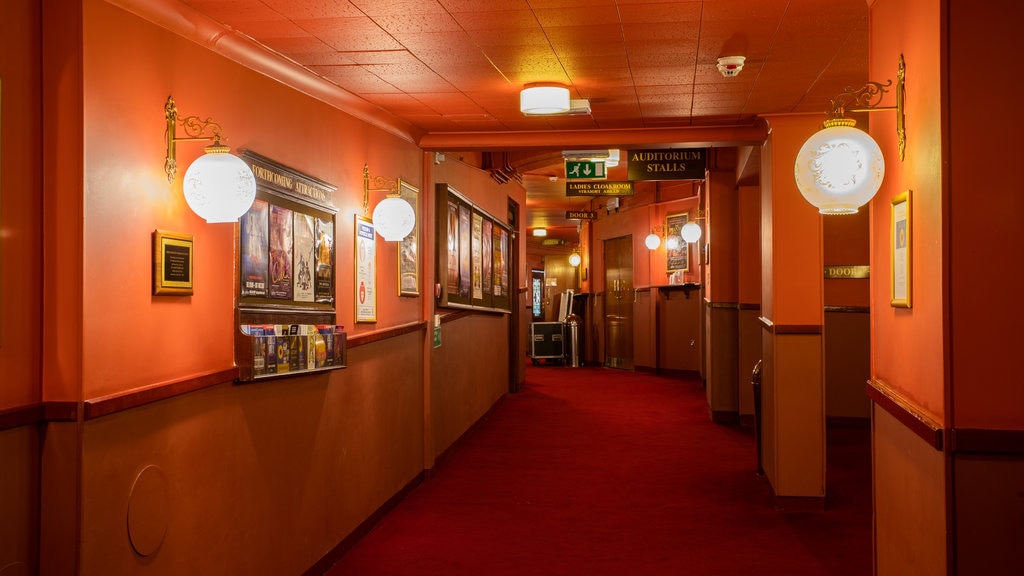 Leeds Grand Theatre which includes heritage elements and interior views