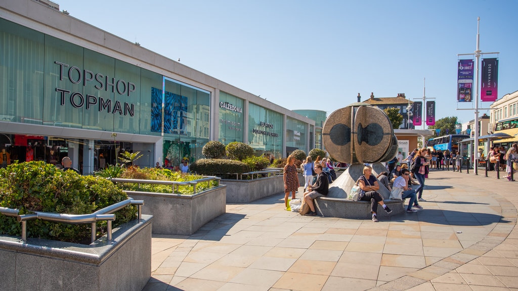 Churchill Square Shopping Centre which includes street scenes