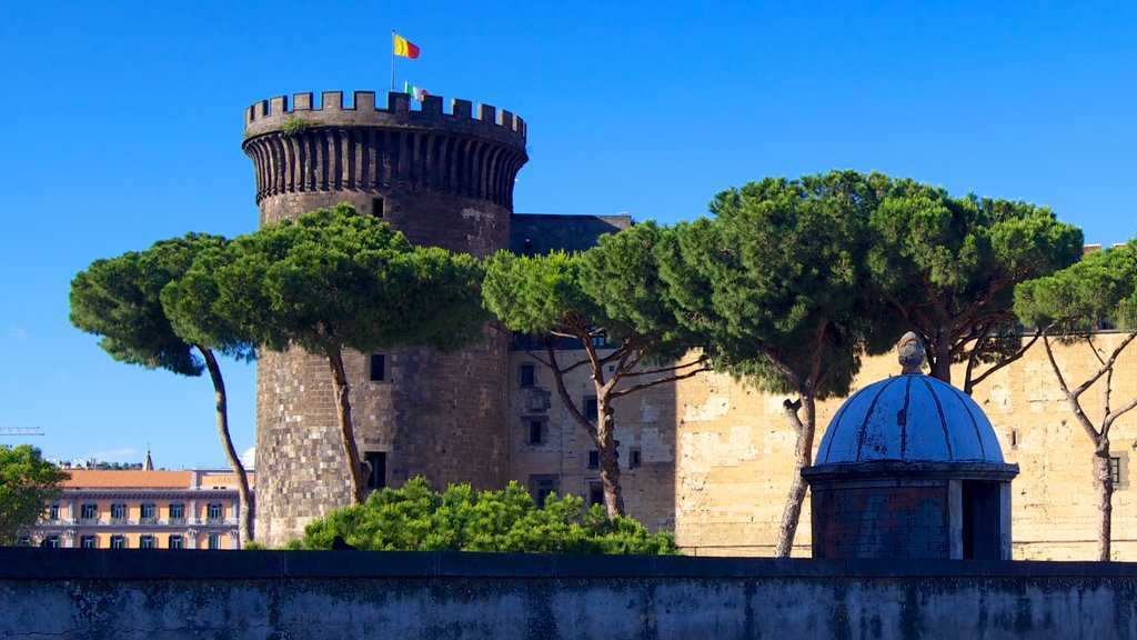 Piazza del Municipio mostrando un castillo y arquitectura patrimonial