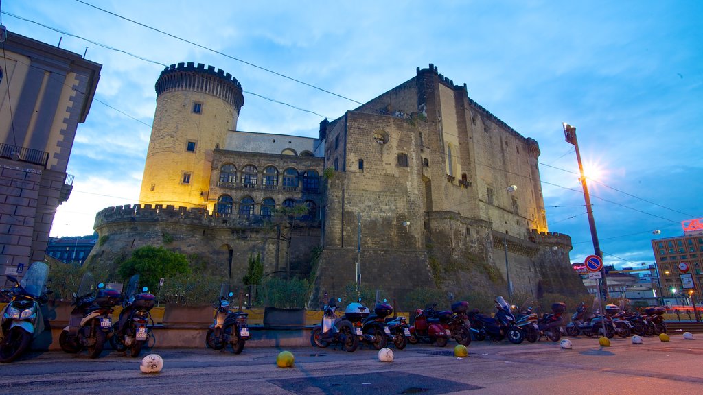 Piazza del Municipio which includes a castle and street scenes