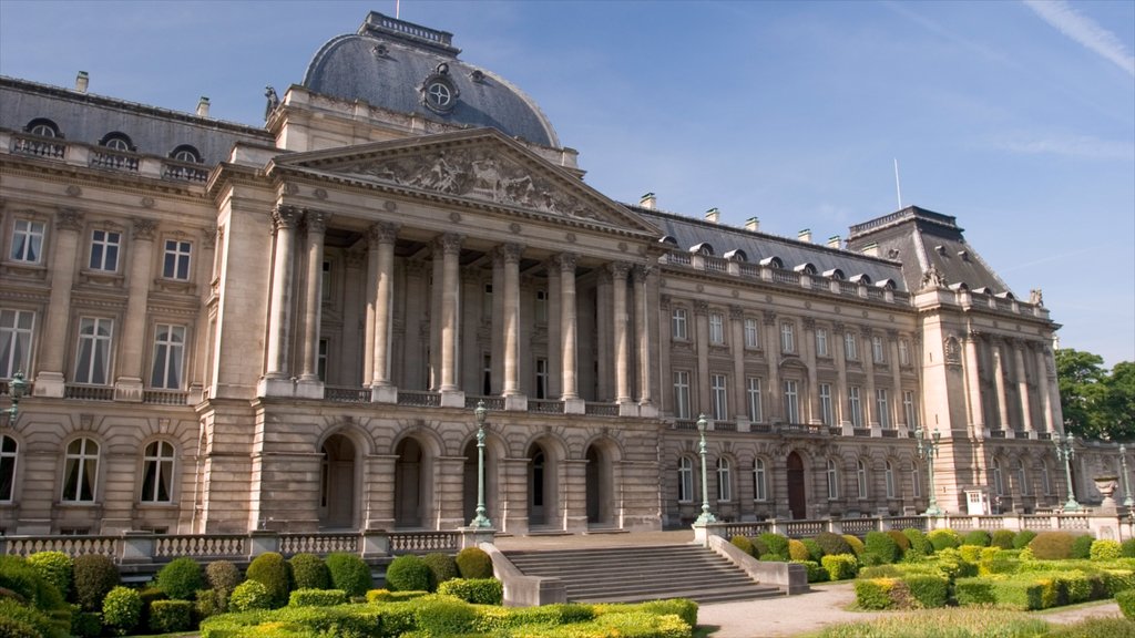 Royal Palace of Brussels featuring a castle and heritage architecture