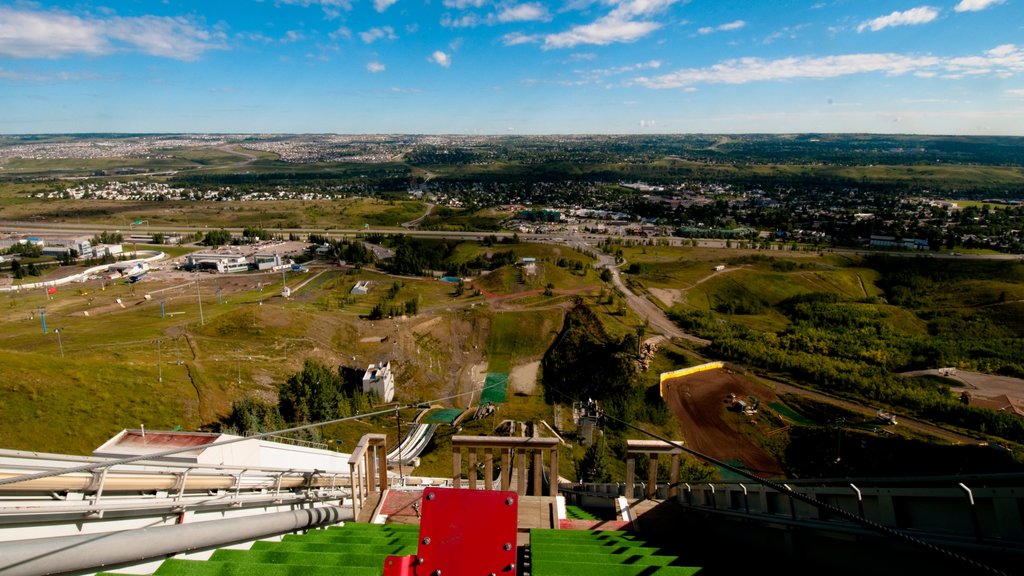 Canada Olympic Park which includes a city and landscape views