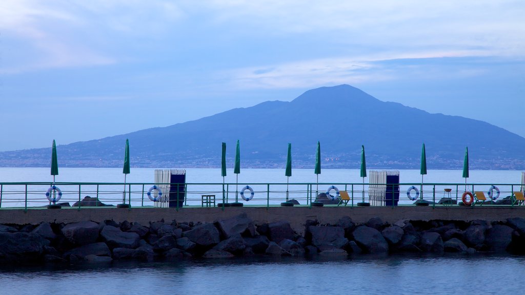 Mount Vesuvius - Pompei which includes mountains and general coastal views