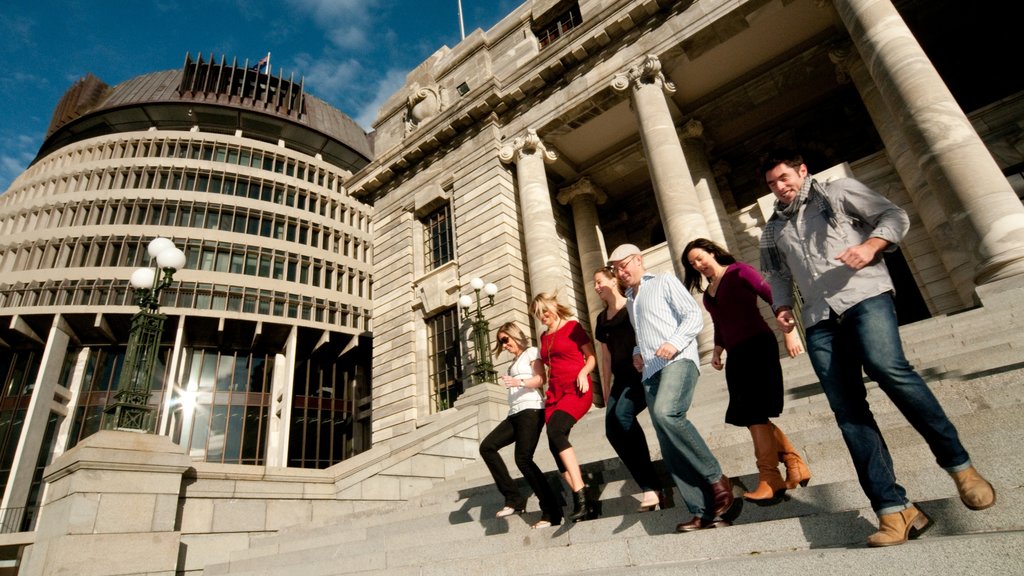 Beehive which includes street scenes and a city as well as a large group of people