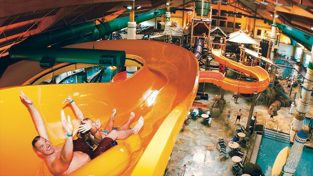 Poconos featuring a water park, interior views and rides