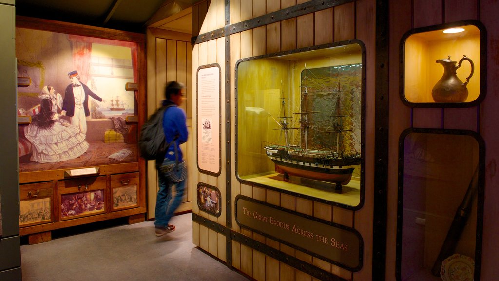 Migration Museum showing interior views