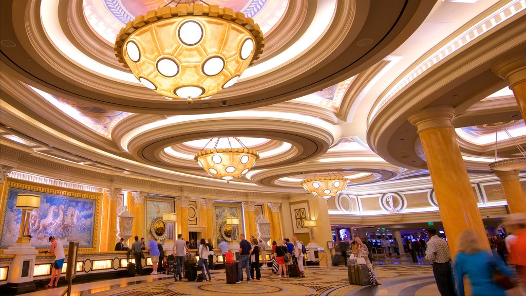 Las Vegas toont een hotel en interieur