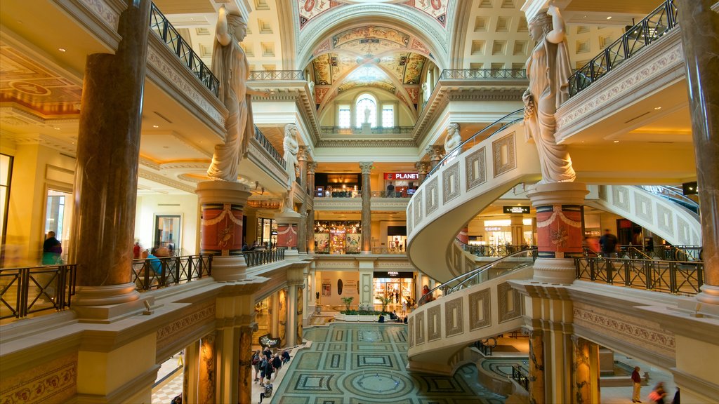 Las Vegas showing shopping and interior views