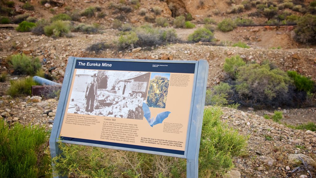 Eureka Mine featuring signage