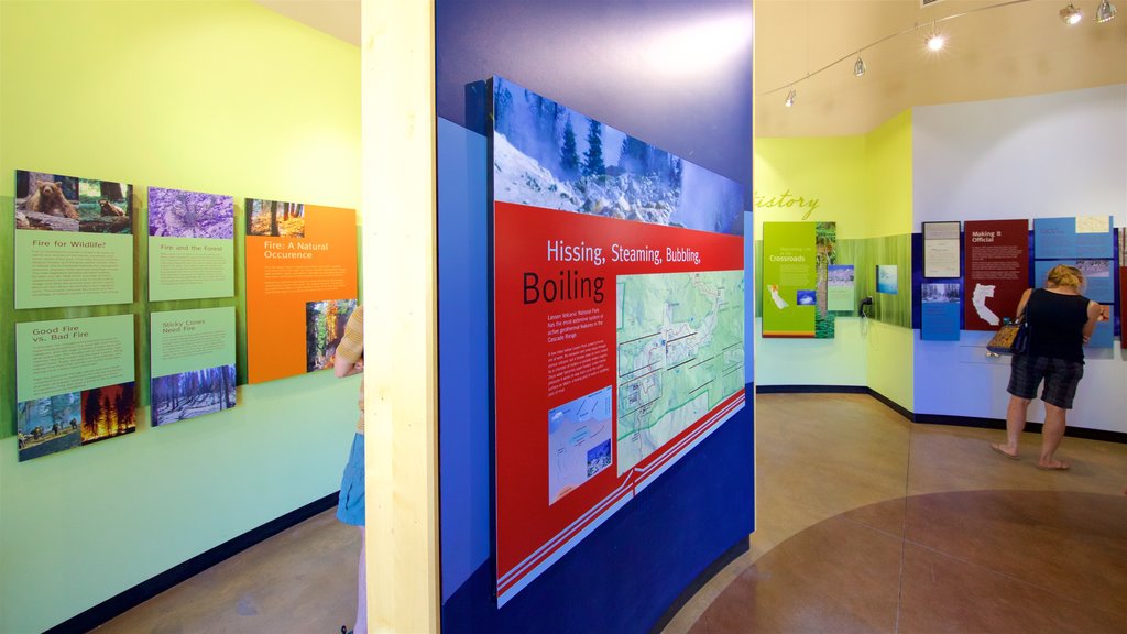 Kohm Yah-mah-nee Visitor Center showing interior views