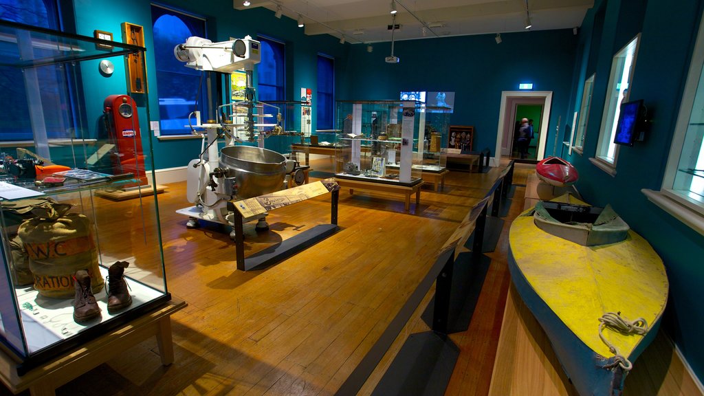 Tasmanian Museum and Art Gallery showing interior views