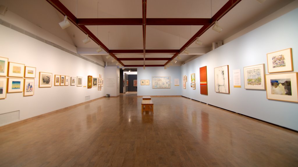 Mendel Art Gallery showing interior views and art