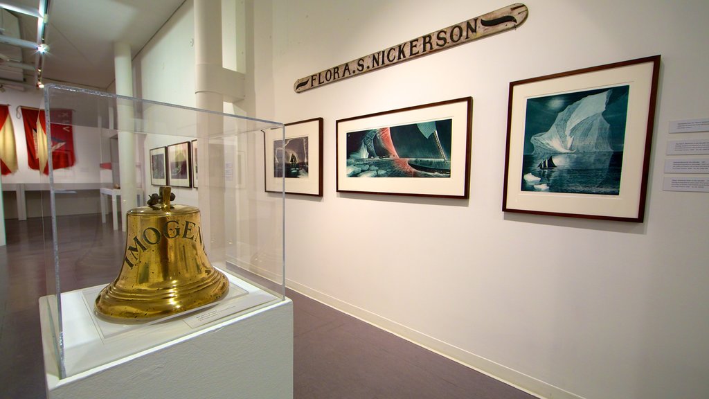 Art Gallery of Greater Victoria showing interior views and art