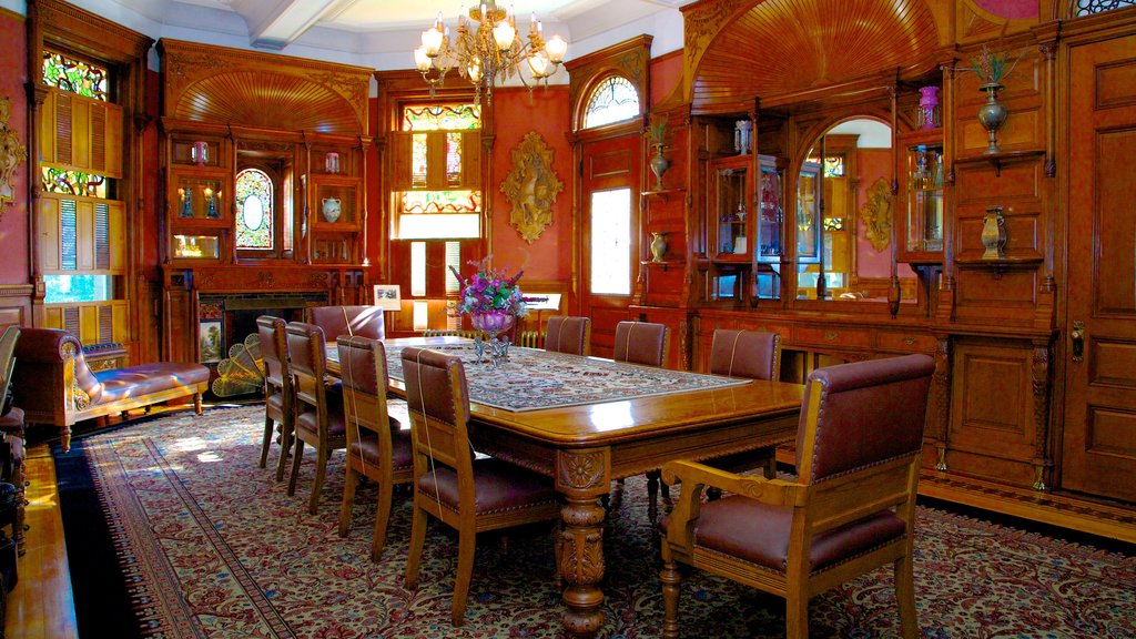 Craigdarroch Castle showing interior views