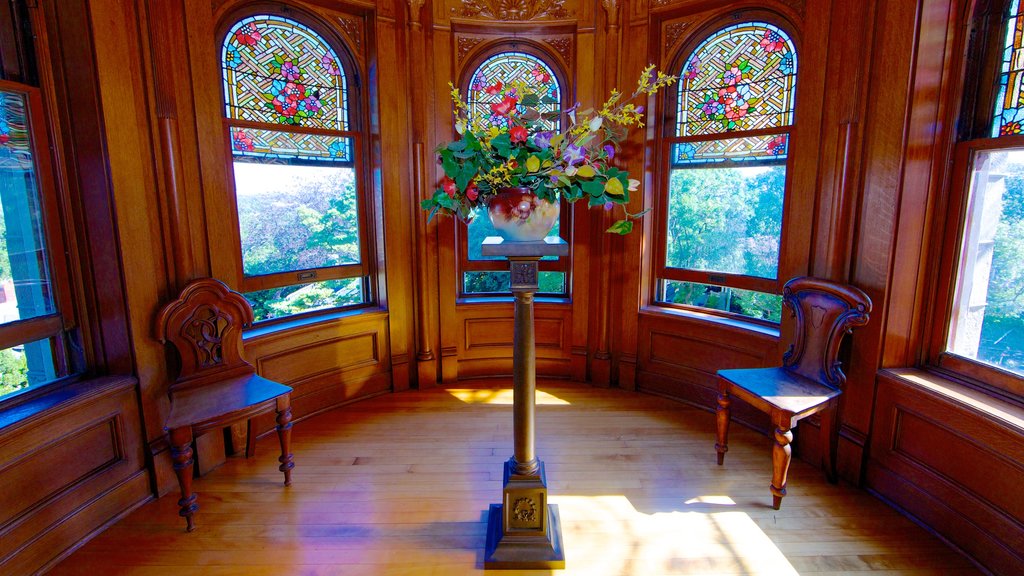 Craigdarroch Castle showing interior views