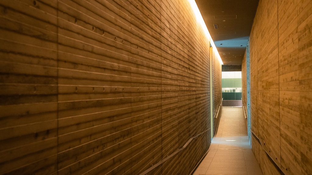 Gedung Memorial Perdamaian Nasional Nagasaki untuk Korban Bom Atom menunjukkan pemandangan interior