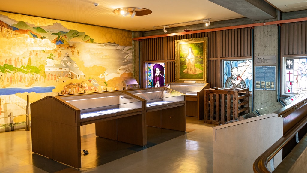 Twenty-Six Martyrs Museum and Monument which includes art and interior views