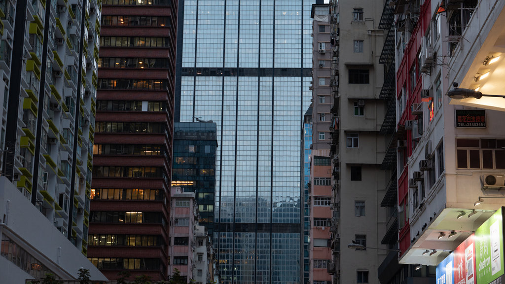 Wan Chai featuring a city