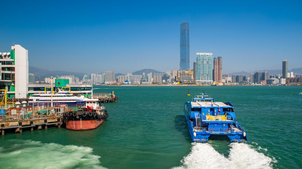 Hong Kong SAR featuring a bay or harbour and a ferry
