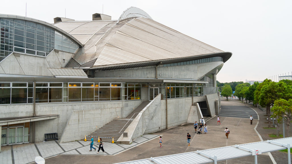 Centre de convention Makuhari Messe qui includes architecture moderne