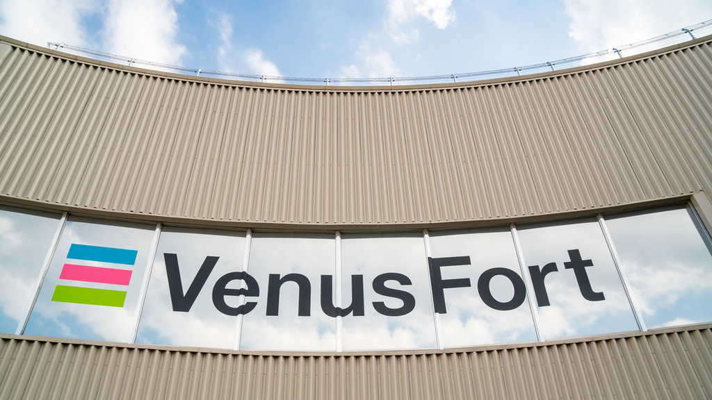 Venus Fort featuring signage