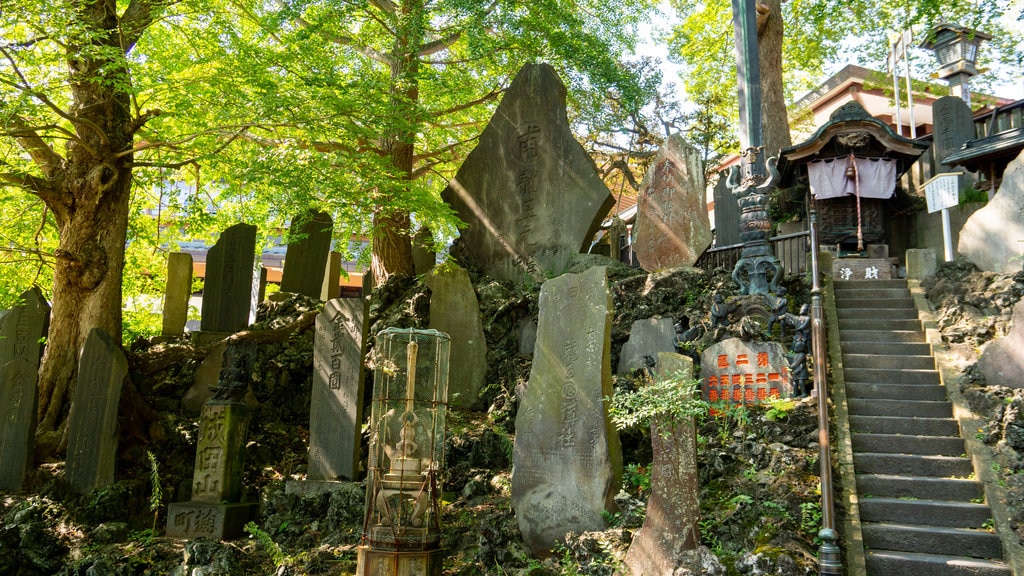 Centro de información turística de Narita que incluye elementos del patrimonio y un parque