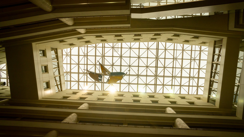 Tower Hall Funabori showing interior views and a sunset