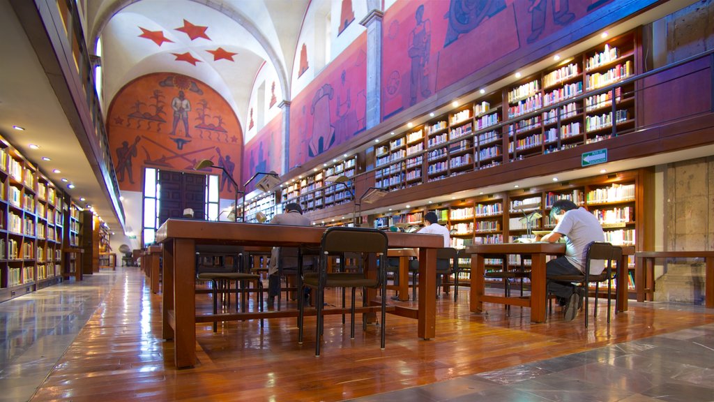 Downtown Guadalajara featuring heritage elements and interior views