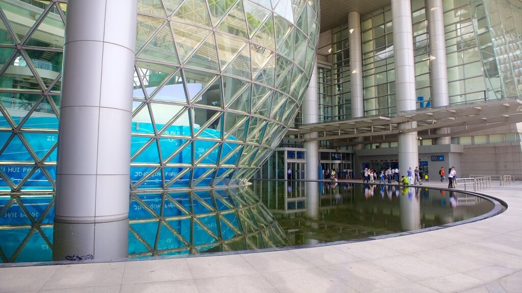 Shanghai Science and Technology Museum which includes modern architecture