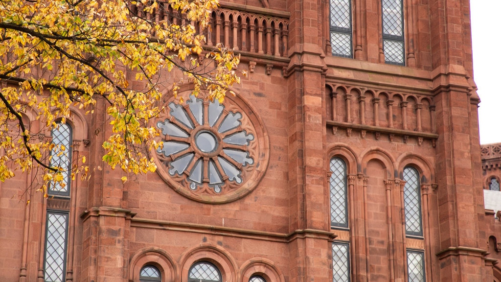 Smithsonian Castle caracterizando elementos de patrimônio