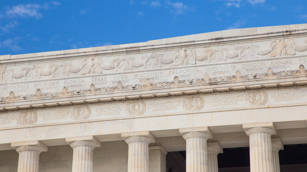 Lincoln Memorial mettant en vedette patrimoine historique