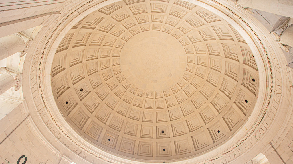 Jefferson Memorial showing interior views and heritage elements