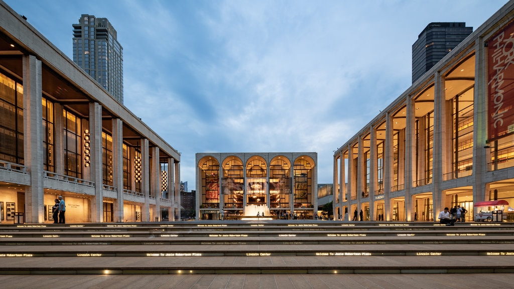 Lincoln Center som omfatter natteliv