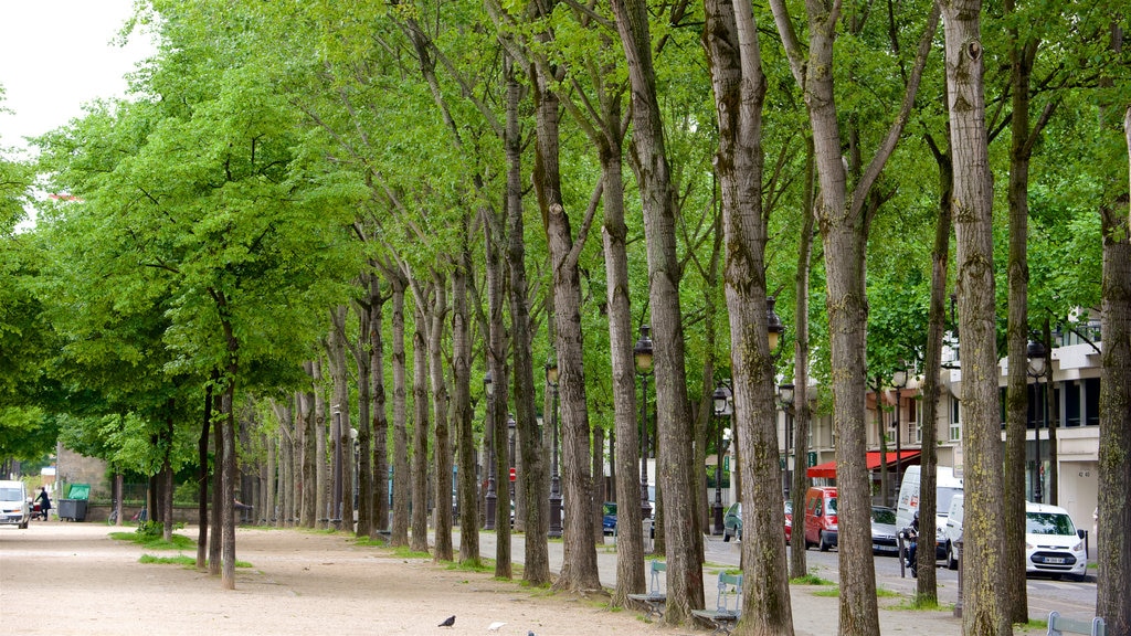 19th Arrondissement which includes a park