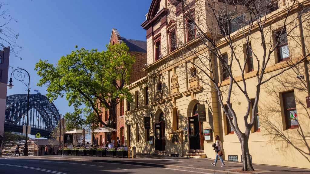 Circular Quay showing street scenes