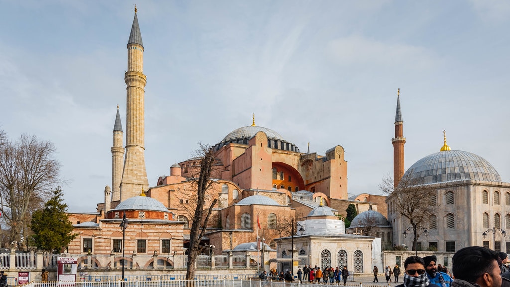 Hagia Sophia featuring heritage architecture