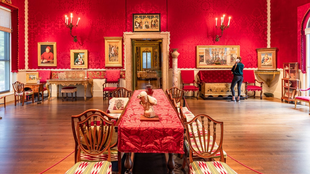 Isabella Stewart Gardner Museum showing interior views and heritage elements