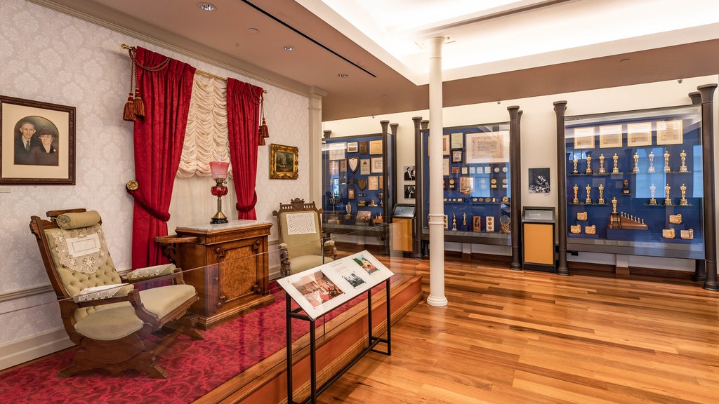 Walt Disney Family Museum showing heritage elements and interior views