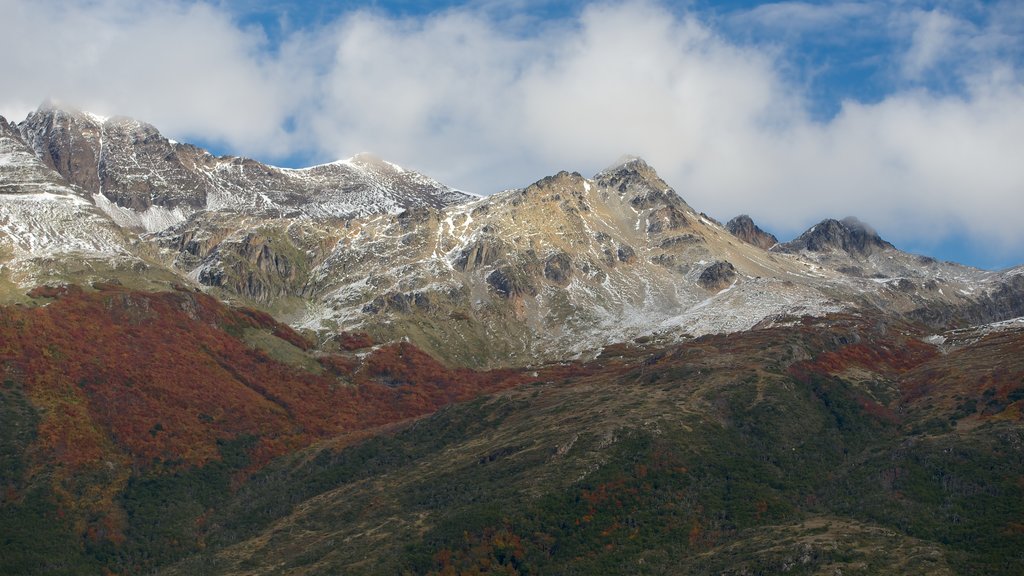 Nationaal park Tierra del Fuego inclusief bergen en vredige uitzichten