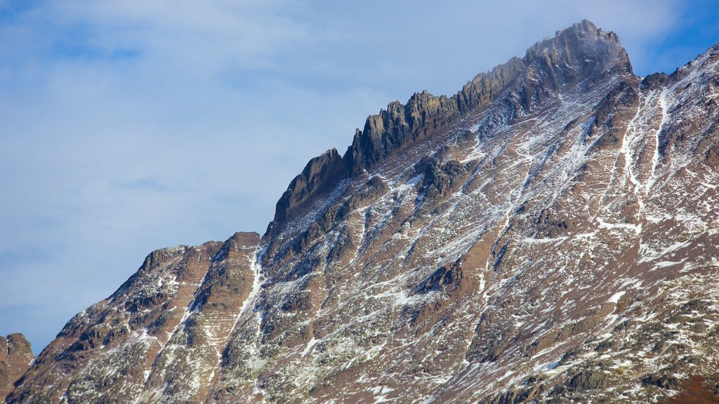 Parque Nacional Tierra del Fuego mostrando montañas