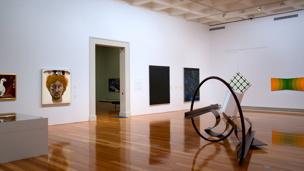 Queensland Art Gallery which includes art and interior views