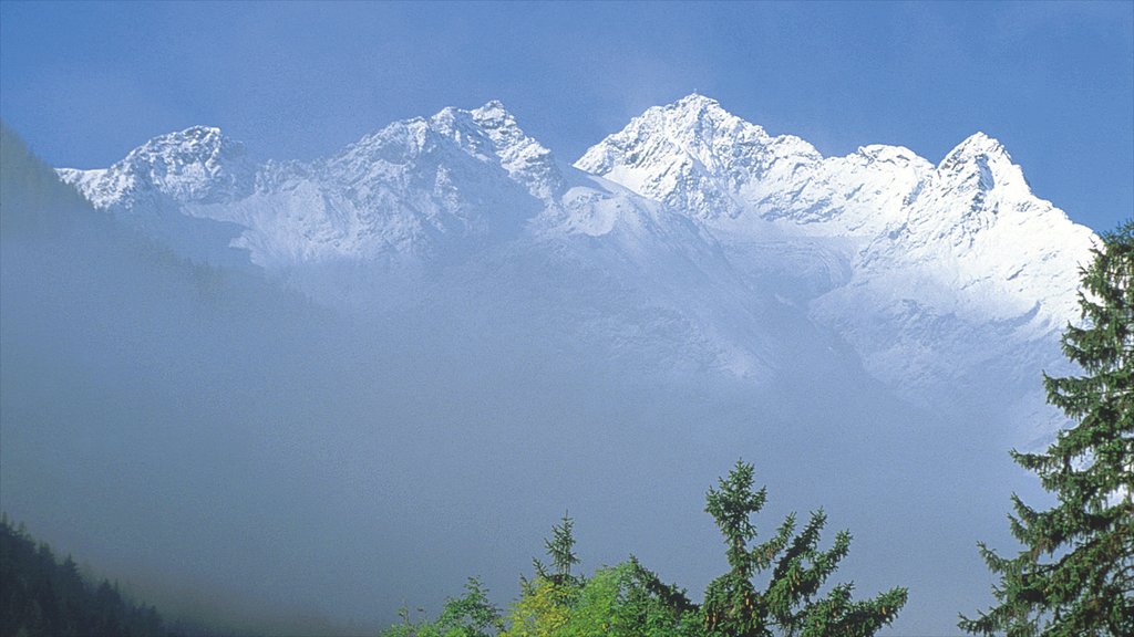 Lech am Arlberg showing snow and mountains