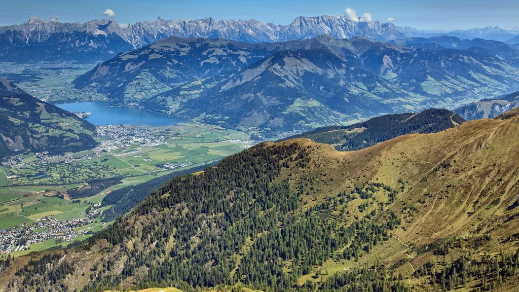 Zell am See que inclui paisagem, montanhas e cenas tranquilas