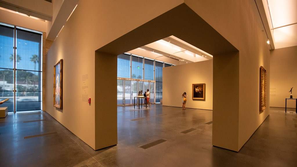 Los Angeles County Museum of Art which includes interior views and art